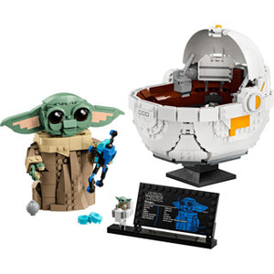 Lego star wars: the mandalorian™ grogu™ met zweefkinderwagen 75403