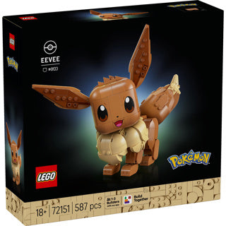 Lego pokémon eevee bouwpakket voor volwassenen met dieren figuur - 72151