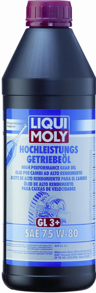 Liqui moly transmissieolie gl3+ gear oil gl3+ 1ltr. 75w-80