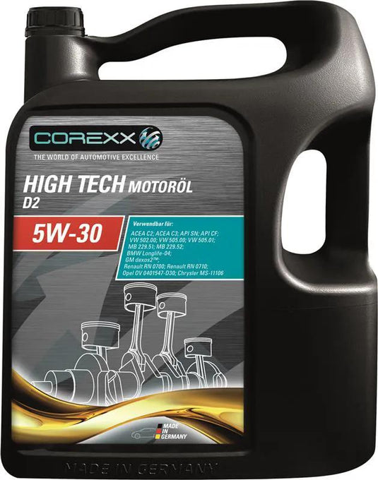 Corexx motoroil 5w-30 5 l high tech d2