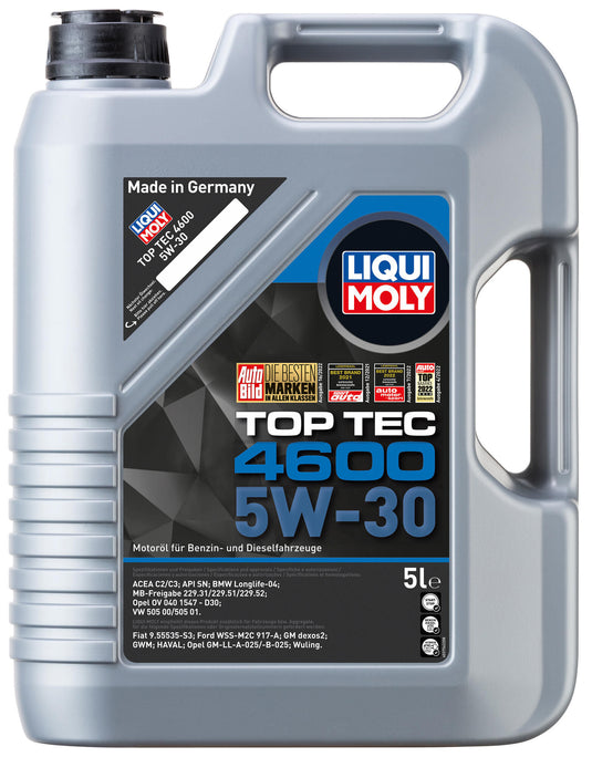 Liqui moly motorolie top tec 4600 motoroil 5w30 5l top tec 4600