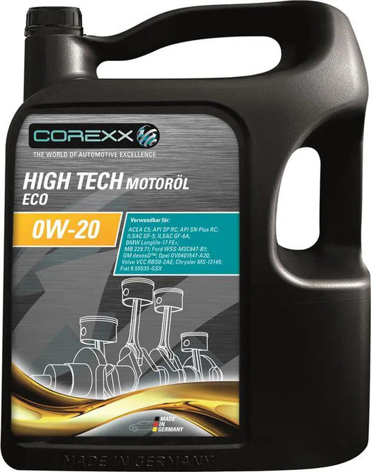 Corexx motoroil 0w-20 5 l high tech eco