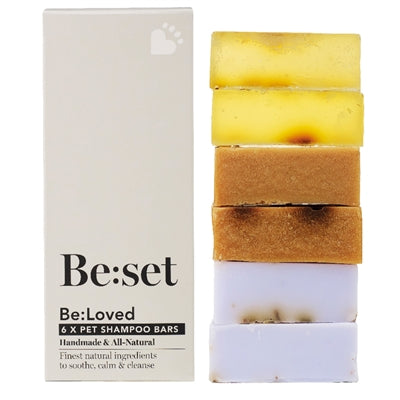 Load image into Gallery viewer, Beloved Shampoo bars giftset soothe. Calm. Cleanse
