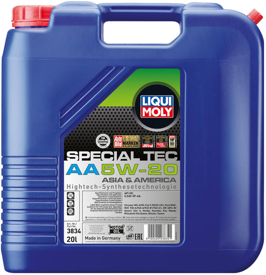 Liqui moly motorolie special tec aa . motoroil 5w-20 20l lm special tech aa