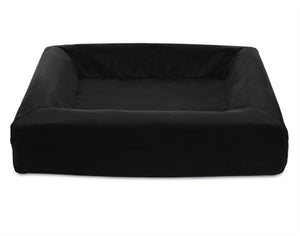 Bia bed royal fluweel hoes hondenmand zwart