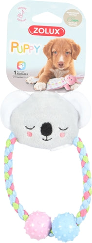 Load image into Gallery viewer, Zolux Puppy tiny pluche koala met touw grijs
