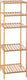 Five simply smart 5five opbergrek met 5 niveaus voor de badkamer natuurlijk bamboe 35x32x77 cm naturel hout