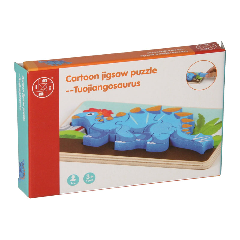 Load image into Gallery viewer, Houten Legpuzzel Dino, 7st.
