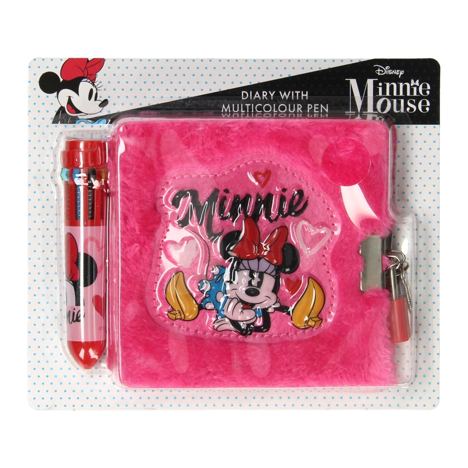 Disney dagboekje met meerkleurenpen minnie mouse