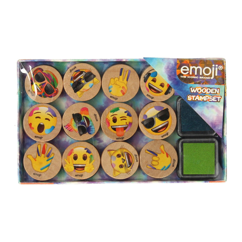 Load image into Gallery viewer, Emoji houten stempelset
