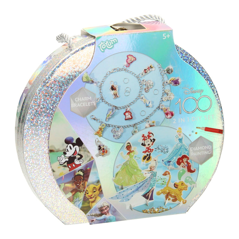 Load image into Gallery viewer, Disney 100 Knutselkoffer 2in1 Armbanden Maken Diamond Painting
