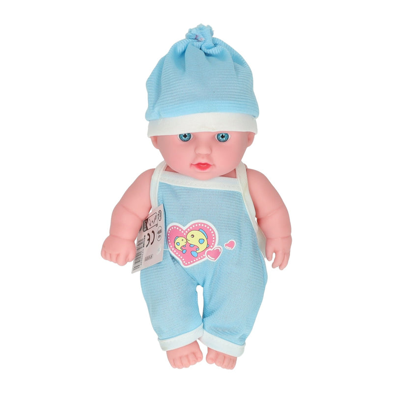 Load image into Gallery viewer, Babypop met rompertje hart en muts
