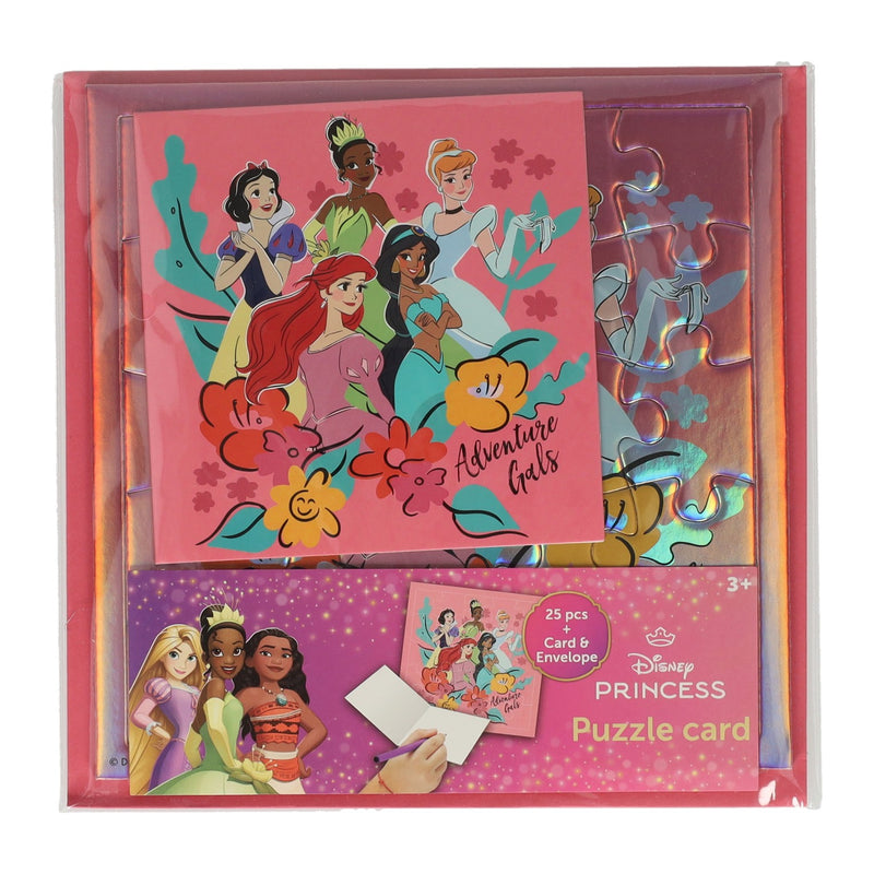 Load image into Gallery viewer, Disney legpuzzel kaart princess kaart en envelop
