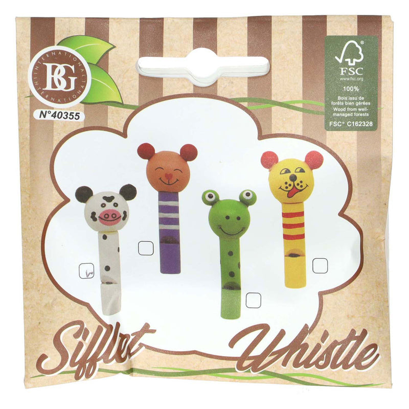 Load image into Gallery viewer, Houten dieren fluitje - 7cm
