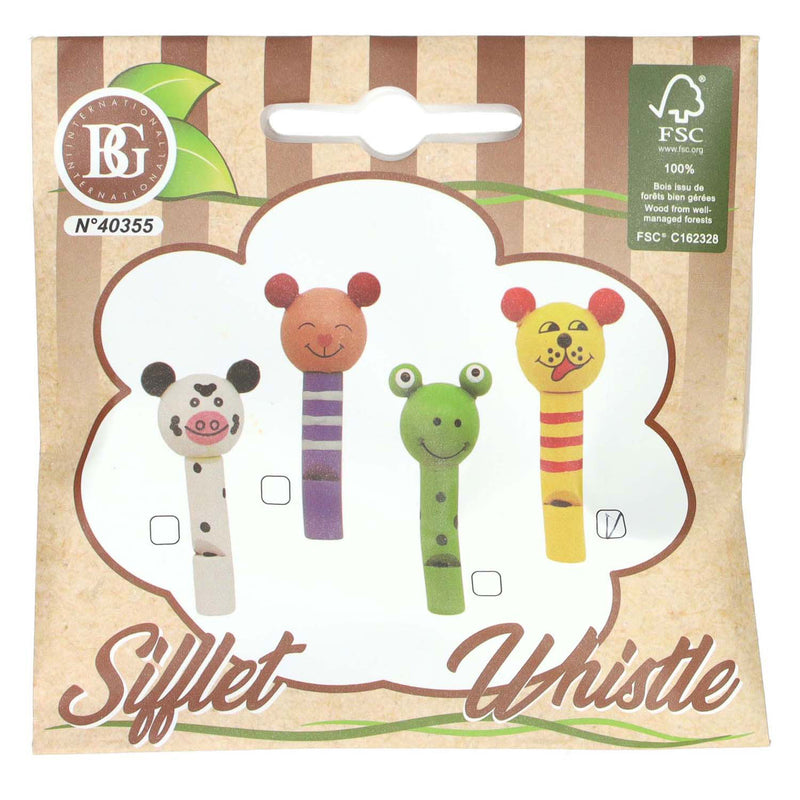 Load image into Gallery viewer, Houten dieren fluitje - 7cm
