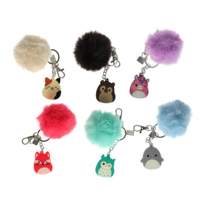 Squishmallows pompom sleutelhanger