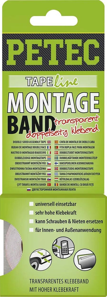 Petec montageband assembly belt 2mx19mm tra
