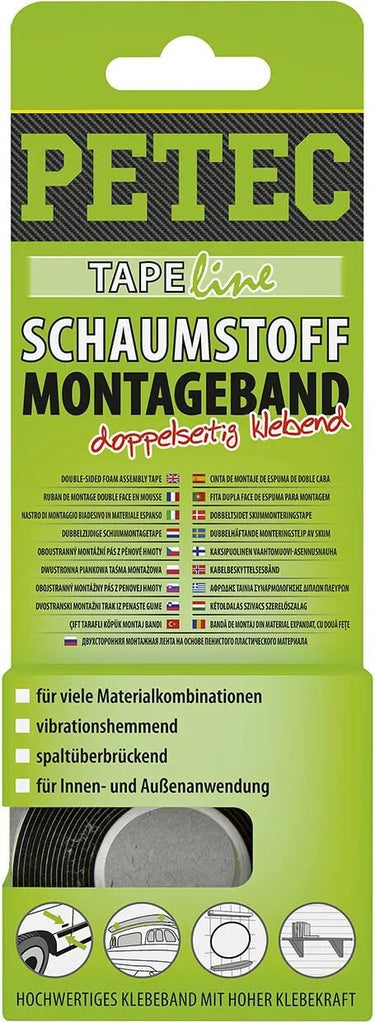 Petec montageband mounting tape 19mmx10m