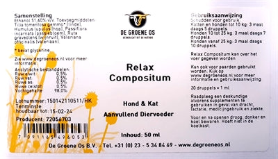 Load image into Gallery viewer, De groene os relax compositum hond kat
