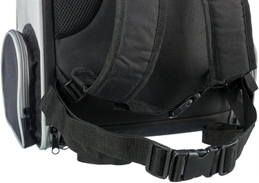 Trixie hondentas rugtas chloe lichtgrijs zwart