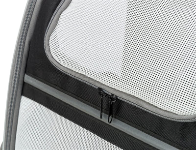 Trixie hondentas rugtas chloe lichtgrijs zwart