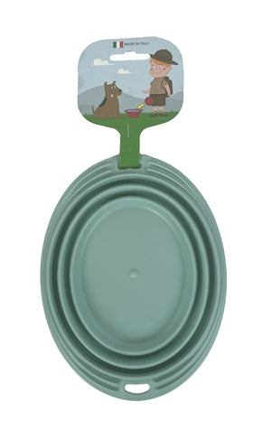 Load image into Gallery viewer, Happy pet Mad about pets voerbak drinkbak opvouwbaar lichtblauw
