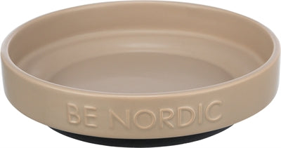 Load image into Gallery viewer, Trixie be nordic voerbak kat keramiek rubber taupe
