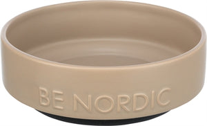 Trixie be nordic voerbak hond keramiek rubber taupe