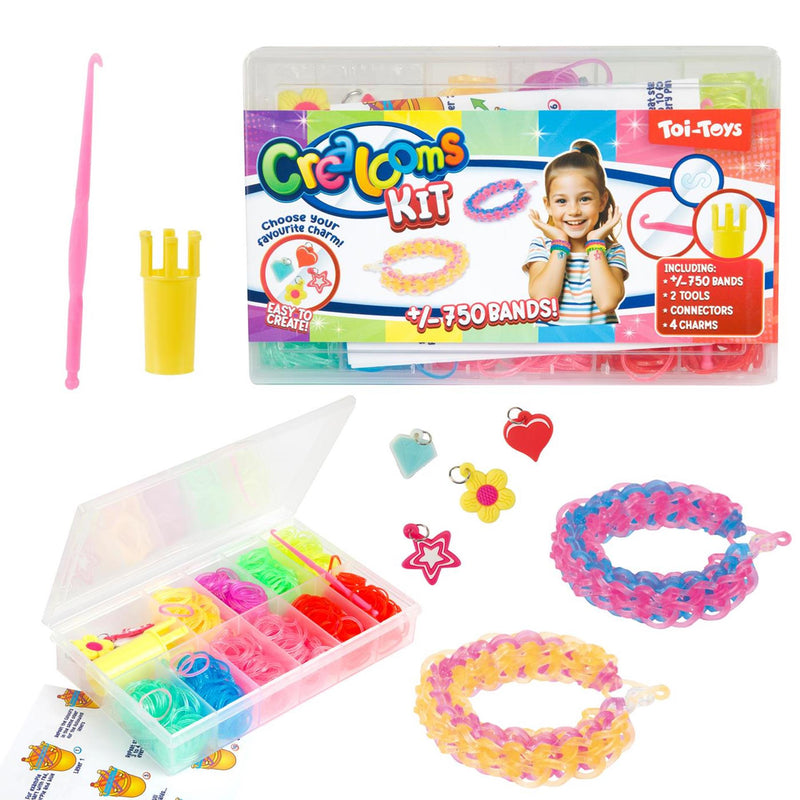 Laden Sie das Bild in Galerie -Viewer, Toi-toys loombandset 750-delig +bedels+tool
