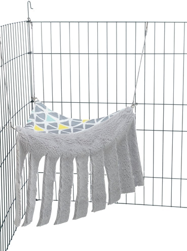Load image into Gallery viewer, Trixie Grot en hangmat voor knaagdieren en konijnen sunny pluche
