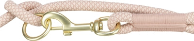Trixie soft rope hondenriem verstelbaar roze licht roze