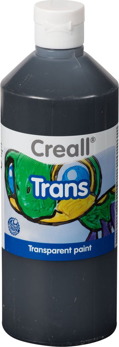 Afbeelding laden in galerijviewer, Creall raamverf trans zwart 500ml | 1 fles
