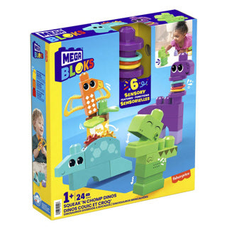 Afbeelding laden in galerijviewer, Mega bloks piep en knars dino's
