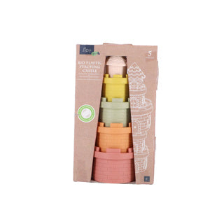 Load image into Gallery viewer, Jipy bioplastic stapel kasteel 5 delig | 3 stuks
