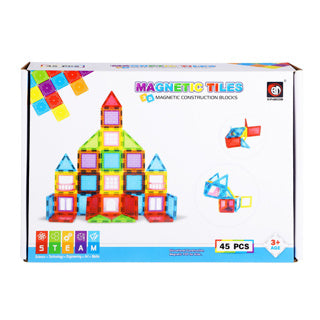 Load image into Gallery viewer, Science magnetische tegels 45 delig 6,5 cm
