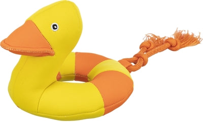 Load image into Gallery viewer, Trixie hondenspeelgoed aqua toy duck on rope
