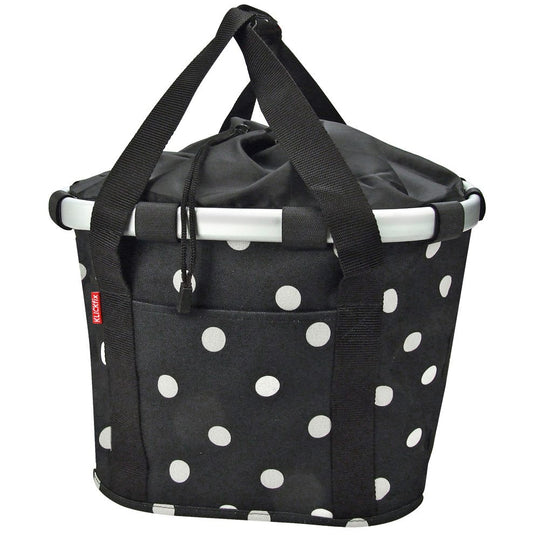 Rixen kaul fietsmand reisenthel mand klickfix zwart dots - 413367
