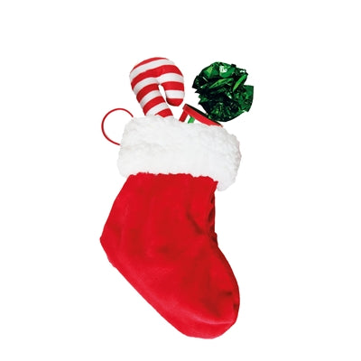 Load image into Gallery viewer, Croci Kerstsok kat met 4 speeltjes
