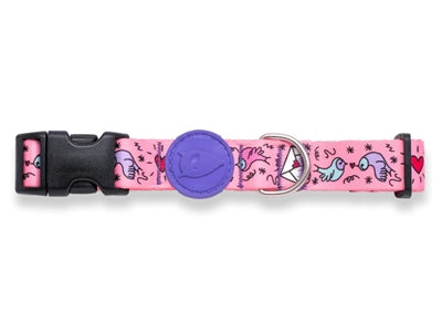 Load image into Gallery viewer, Morso halsband hond gerecycled sweet tweet roze
