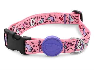Load image into Gallery viewer, Morso halsband hond gerecycled sweet tweet roze
