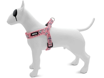 Load image into Gallery viewer, Morso mini hondentuig verstelbaar gerecycled sweet tweet roze
