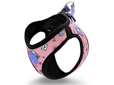 Load image into Gallery viewer, Morso hondentuig body mesh gerecycled sweet tweet roze
