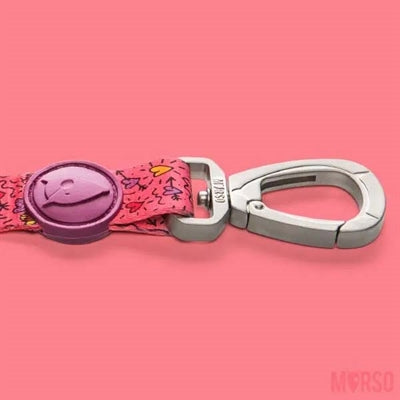 Load image into Gallery viewer, Morso hondenriem verstelbaar gerecycled pink think roze
