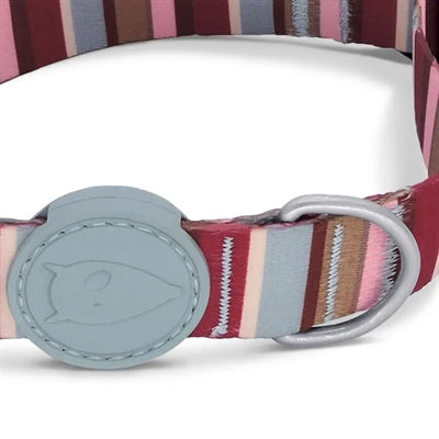 Load image into Gallery viewer, Morso halsband hond gerecycled skyline rood roze
