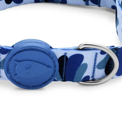Load image into Gallery viewer, Morso halsband hond gerecycled splash blauw
