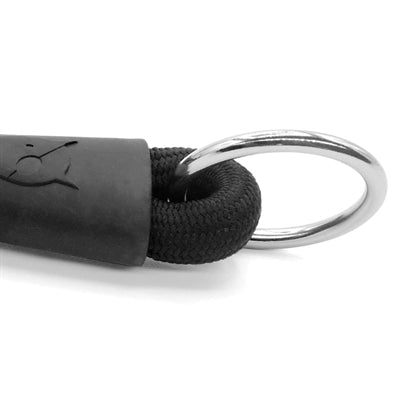 Load image into Gallery viewer, Morso half slip halsband hond soft rope gerecycled black zwart
