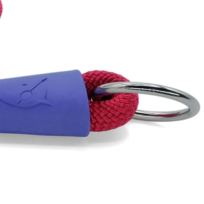 Load image into Gallery viewer, Morso half slip halsband hond regular rope gerecycled red velvet rood
