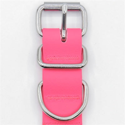 Load image into Gallery viewer, Morso halsband hond waterproof gerecycled passion pink roze
