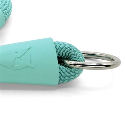 Load image into Gallery viewer, Morso half slip halsband hond regular rope gerecycled aquamarine blauw
