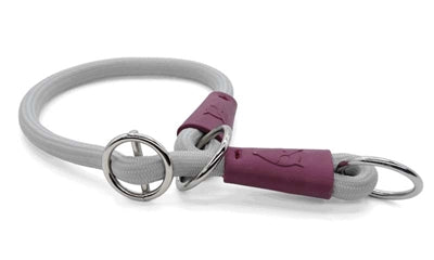 Load image into Gallery viewer, Morso half slip halsband hond soft rope gerecycled grey grijs
